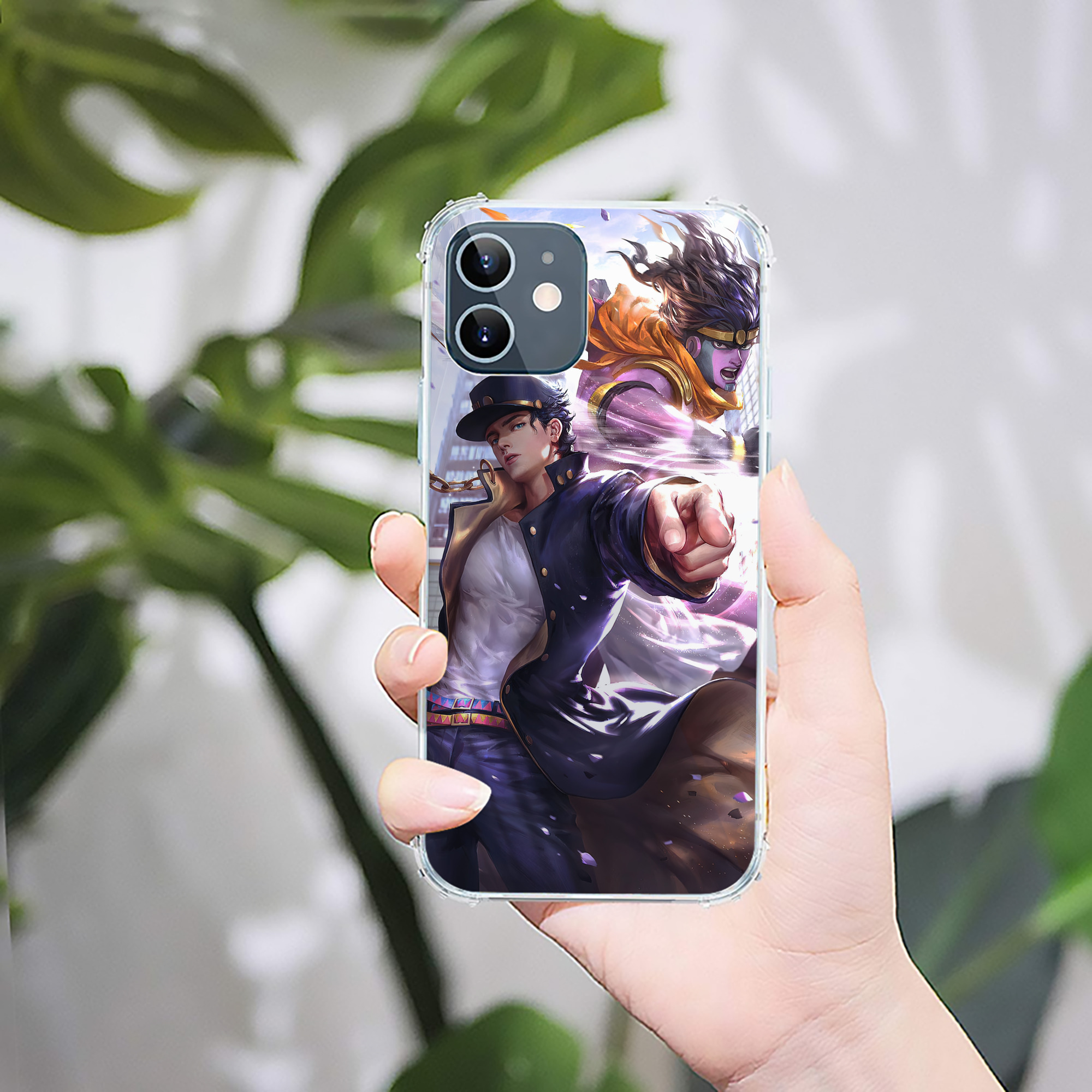 （画像用） ジョジョの奇妙な冒険 JoJo's Bizarre Adventure 【iPhone 12シリーズ対応】透明スマホケース（クリアソフトケース）